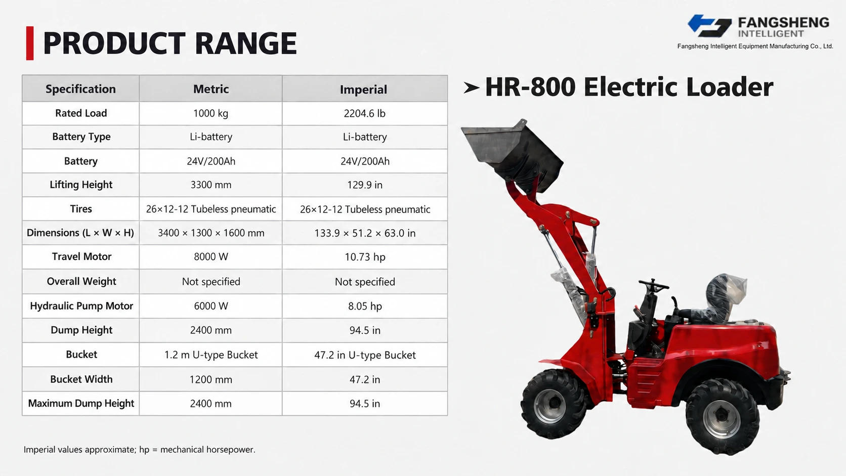HR-800 Electric Loader 2