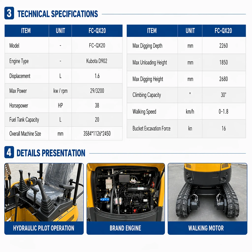 QX20 · Excavators 2