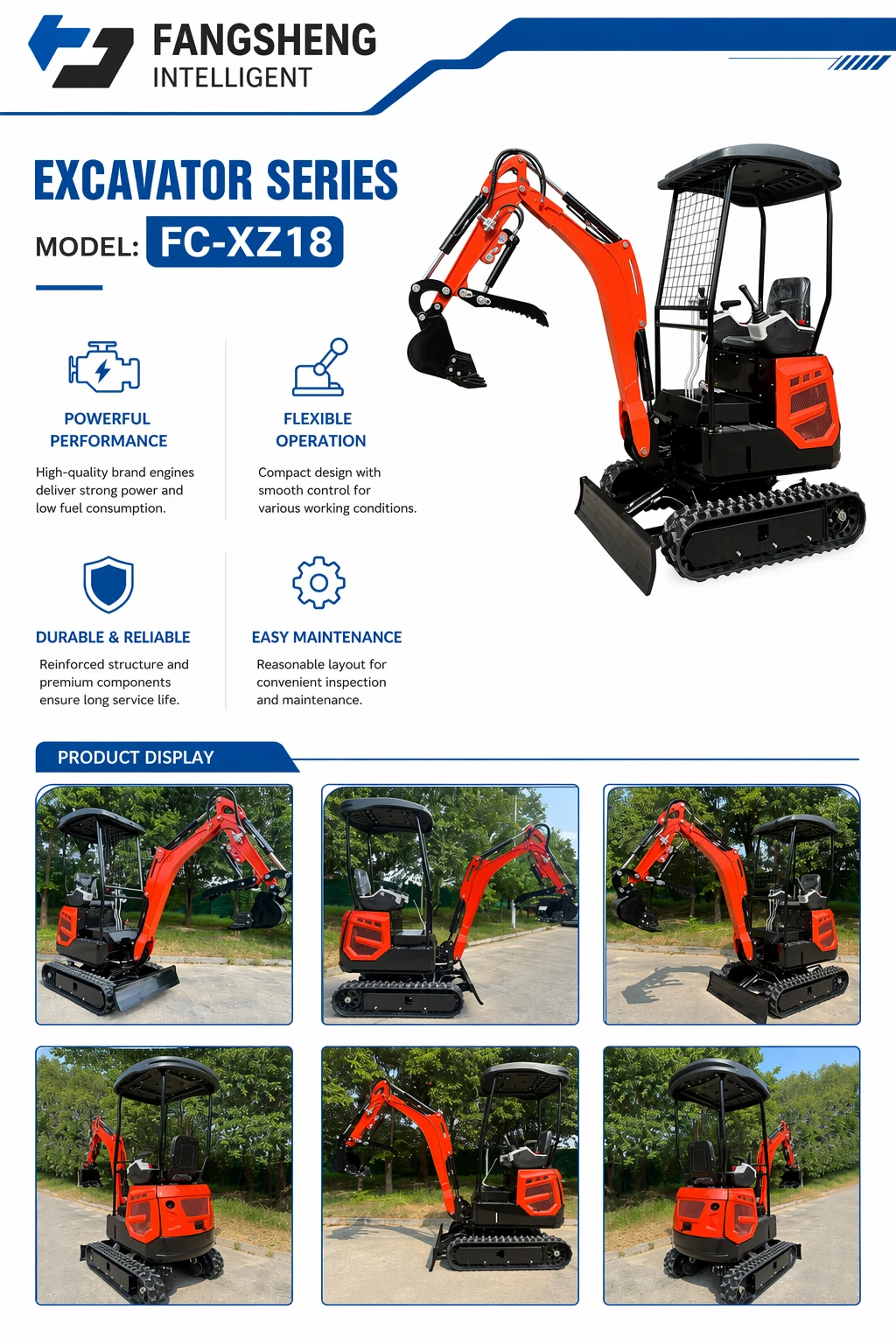 XZ18 · Excavators