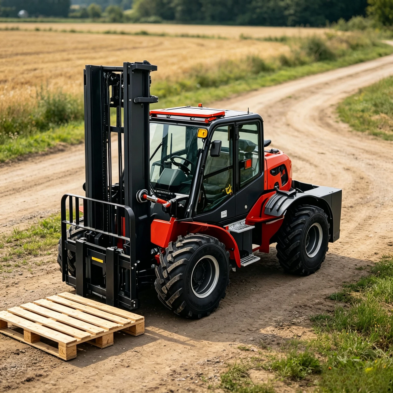 Factory Discount 10 Ton Large Displacement Diesel Forklift Hydraulic Side Shifter 4WD Custom All Terrain Forklift for 3-10T 6