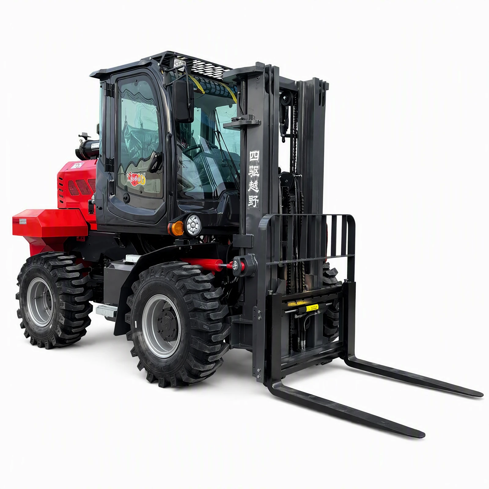 8-ton Red Rough-terrain Forklift 12