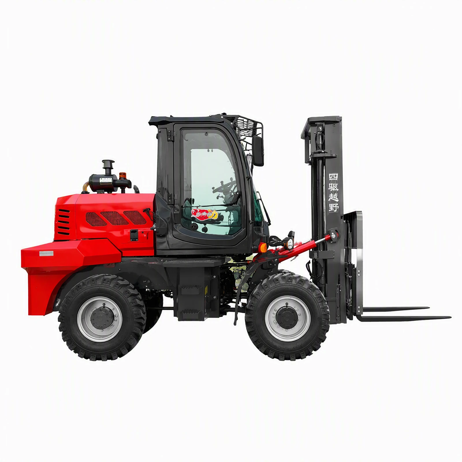 8-ton Red Rough-terrain Forklift 2