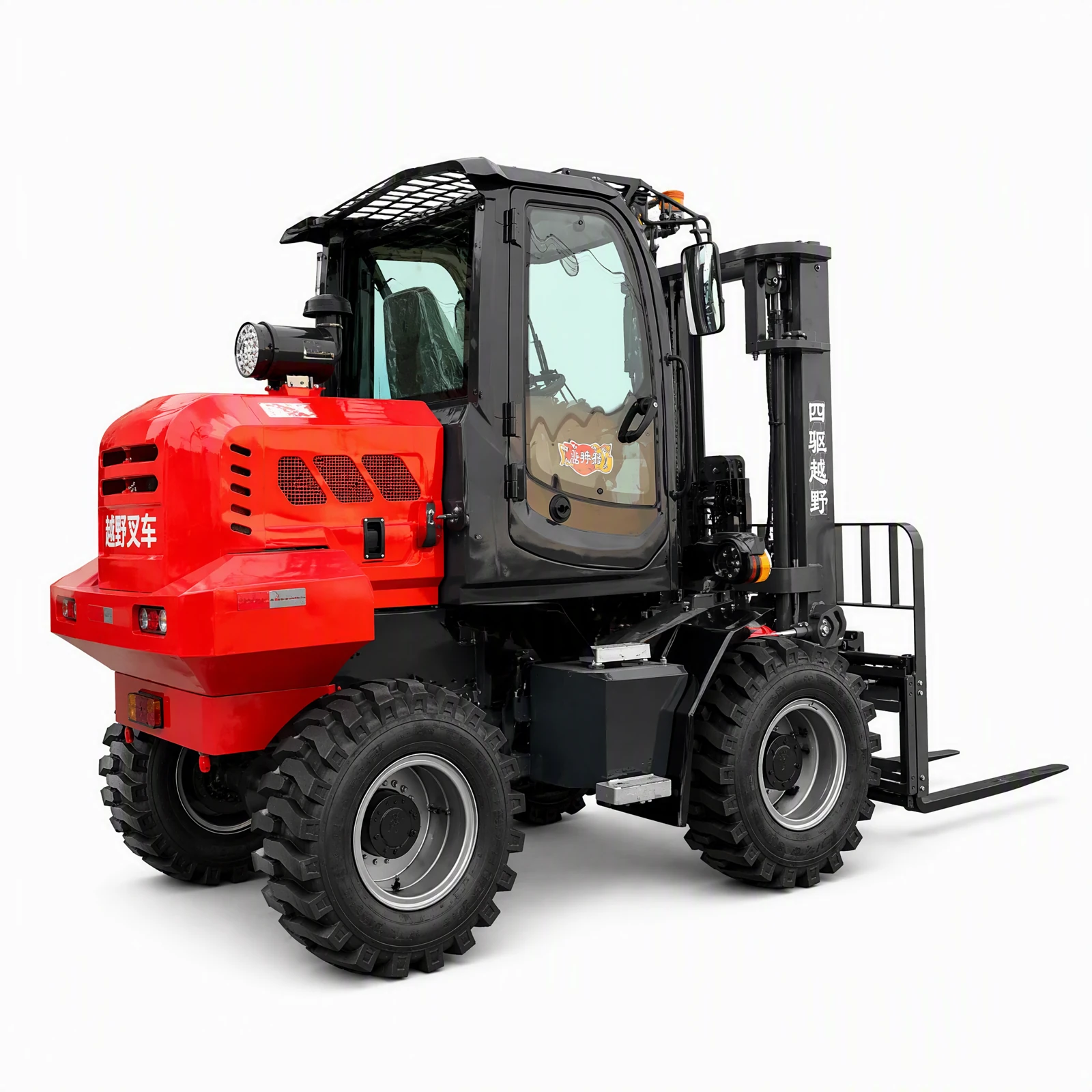 8-ton Red Rough-terrain Forklift 13