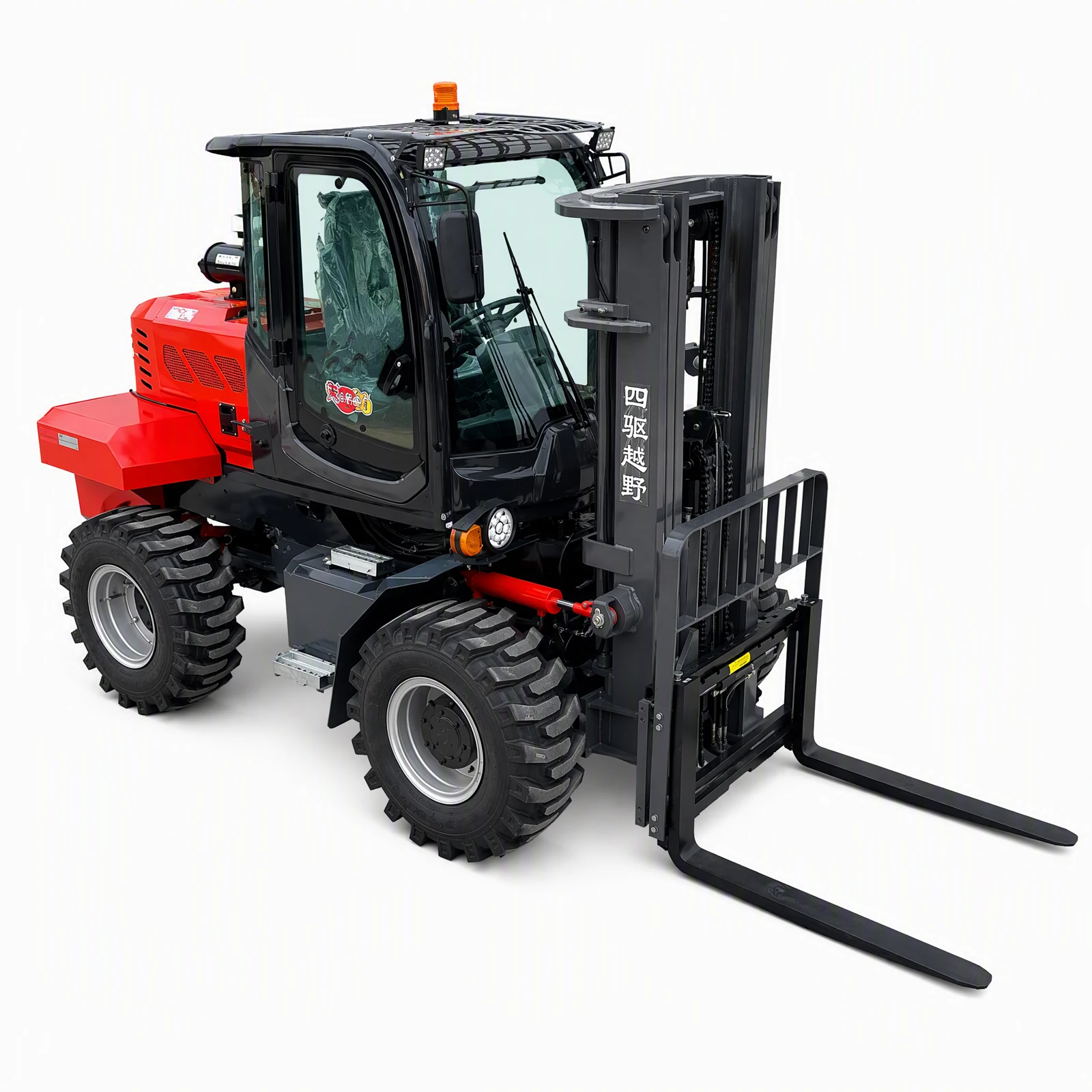 8-ton Red Rough-terrain Forklift 16
