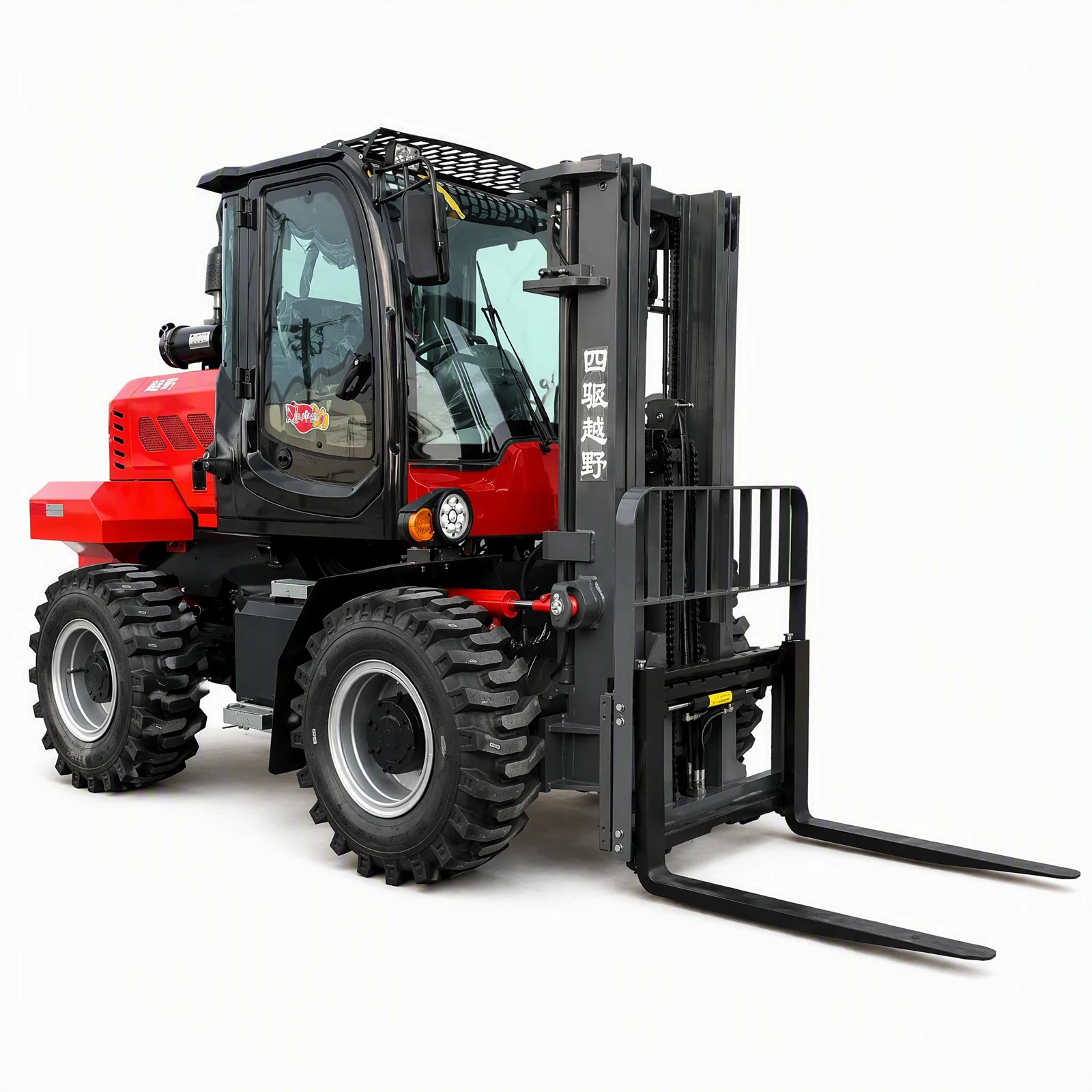 8-ton Red Rough-terrain Forklift 17