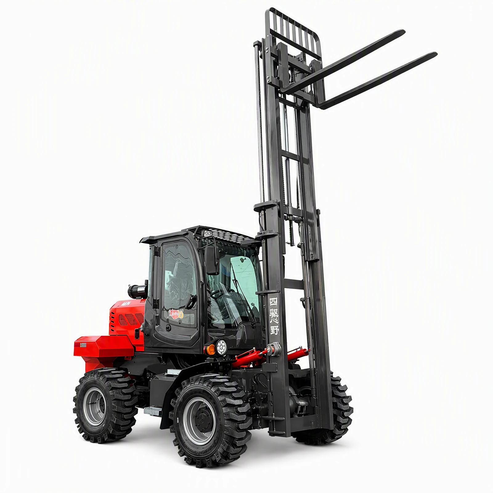 8-ton Red Rough-terrain Forklift 19