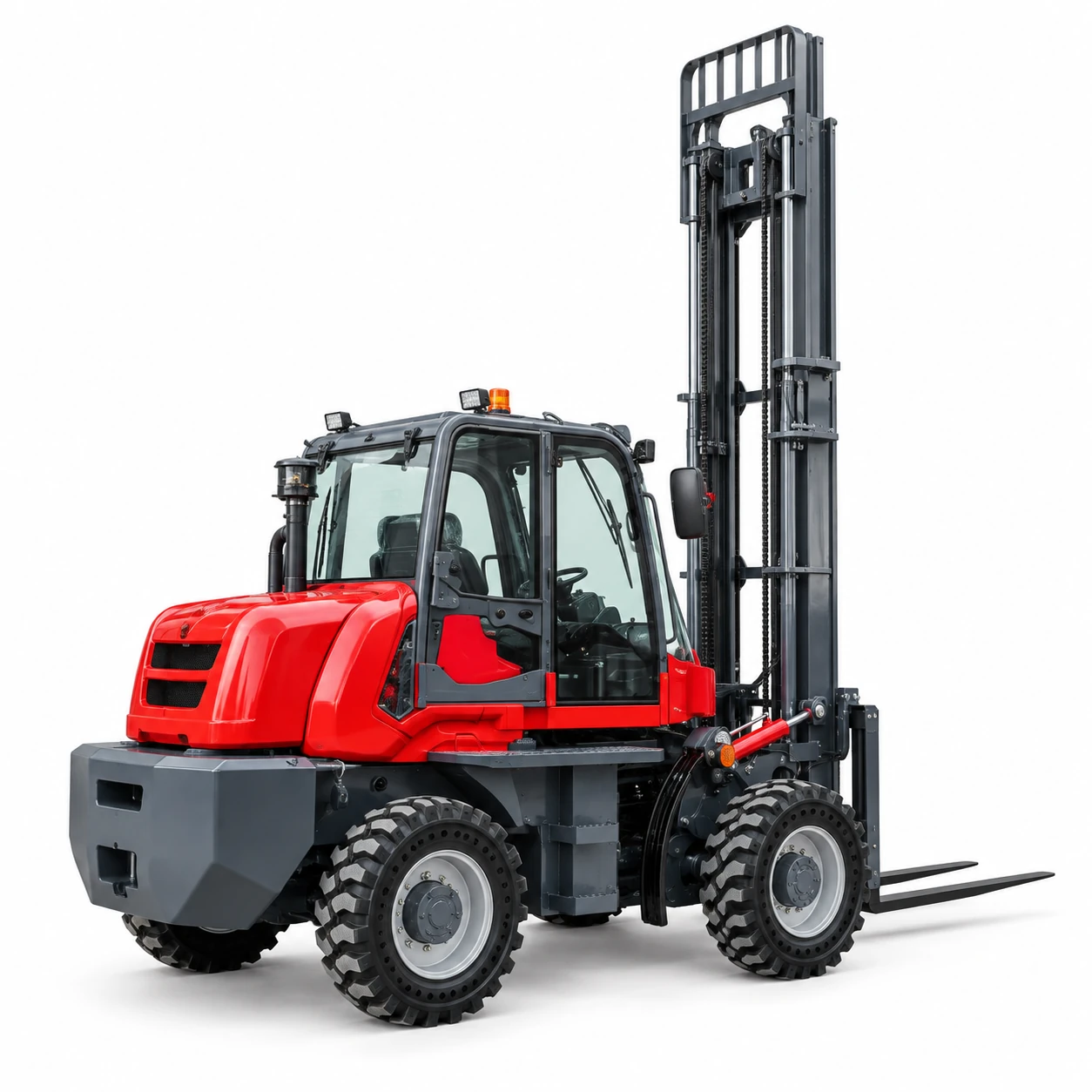 8-ton Red Rough-terrain Forklift 22