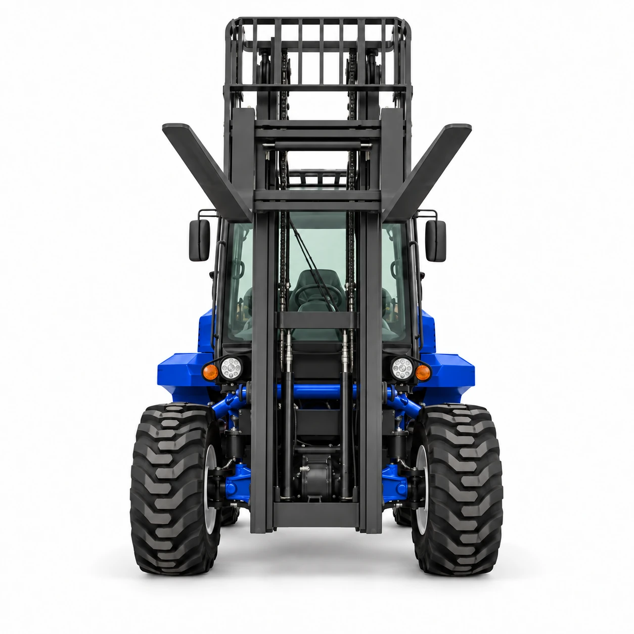 3.5 Ton 4x4 Rough Terrain Diesel Forklift with Four Wheel Drive for Off Road Material Handling at Factory Price 2