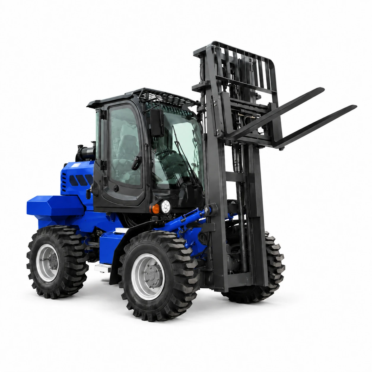 3.5 Ton 4x4 Rough Terrain Diesel Forklift with Four Wheel Drive for Off Road Material Handling at Factory Price 5