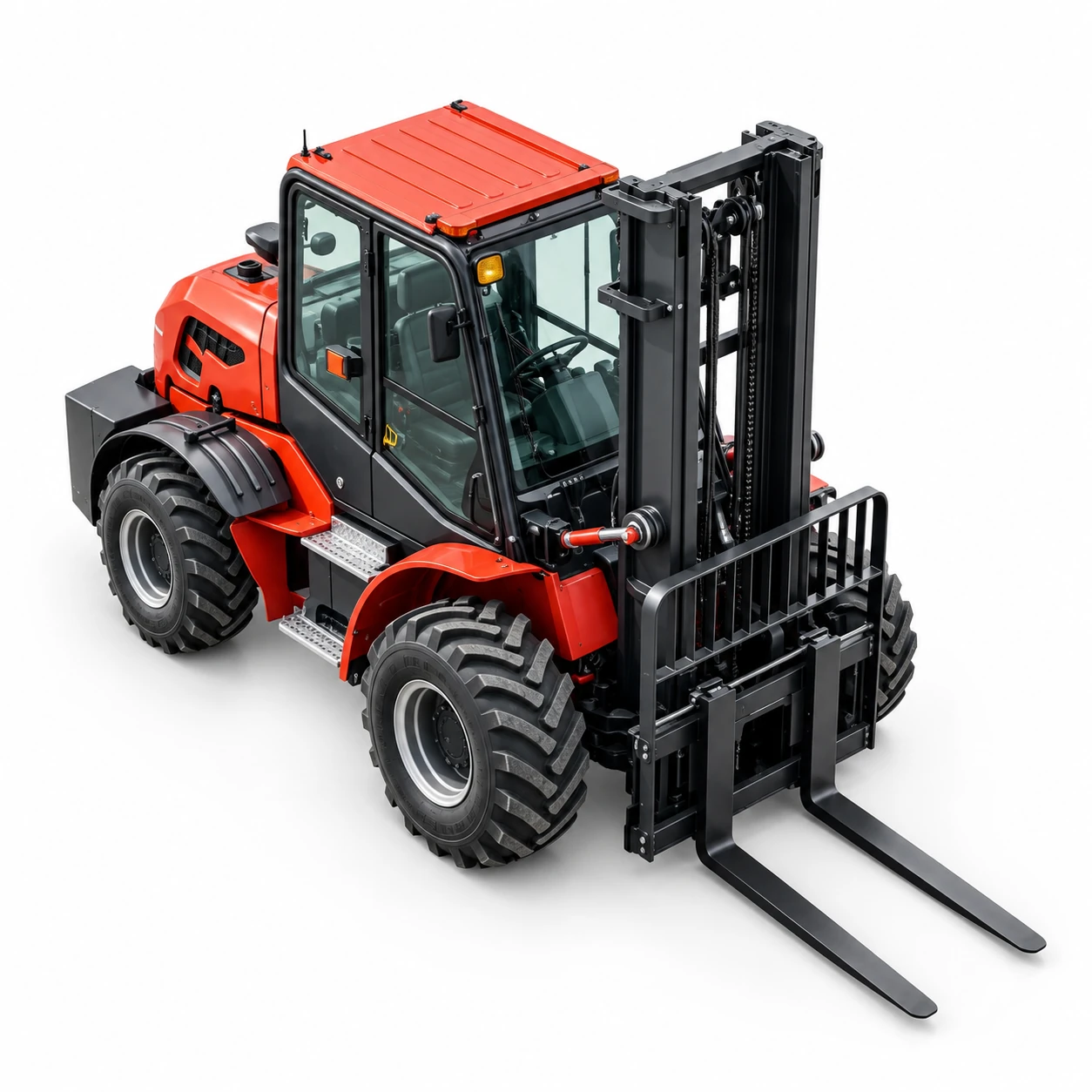 Factory Direct Sales 3 Ton 3.5 Ton All Terrain Forklift for Outdoor Loading and Unloading Customizable