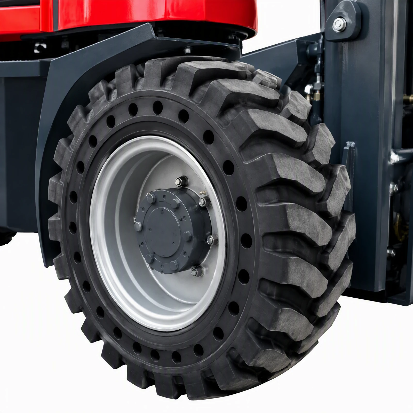 3-ton Red Rough-terrain Forklift 4