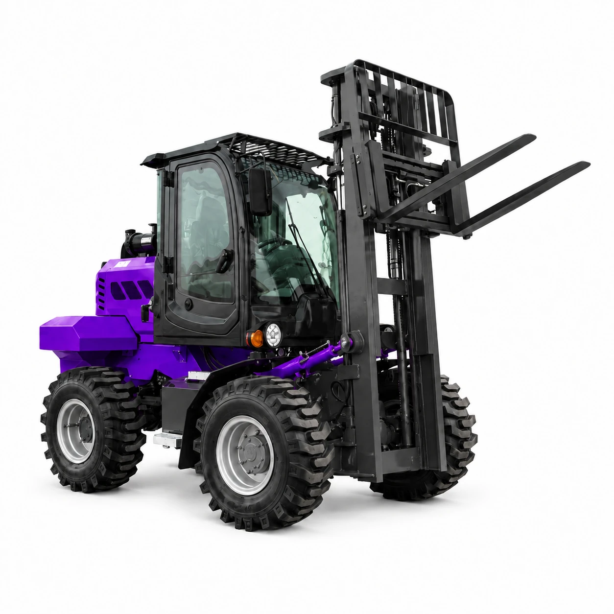 3.5-ton Purple Rough-terrain Forklift 4