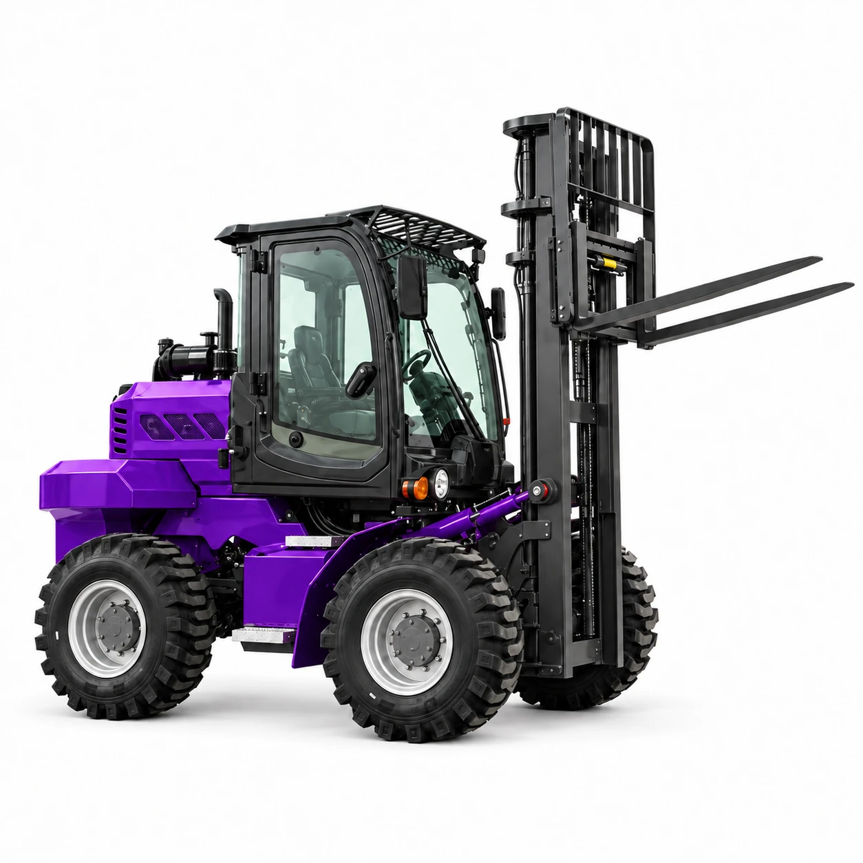 3.5-ton Purple Rough-terrain Forklift 6