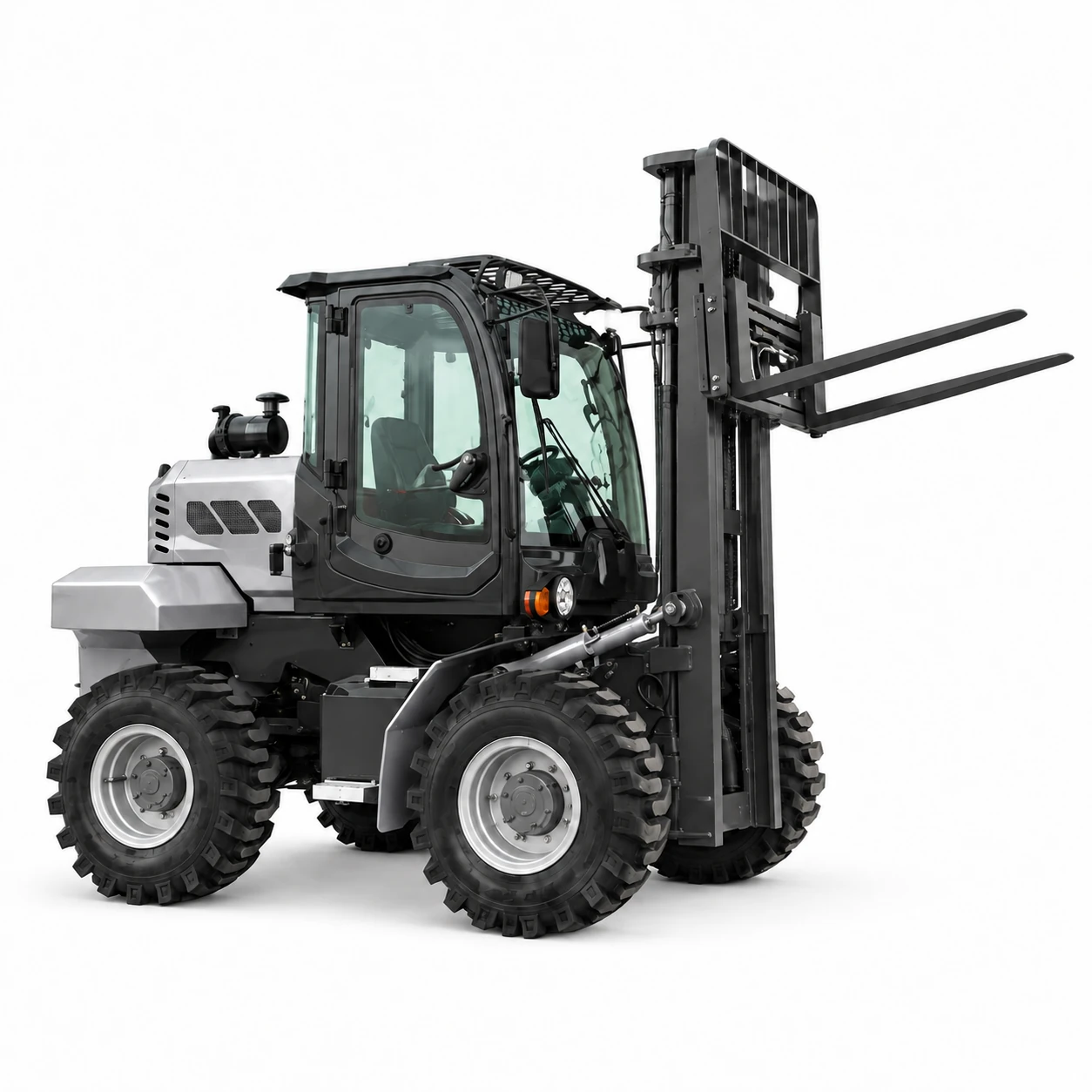 3.5-ton Grey Rough-terrain Forklift 6