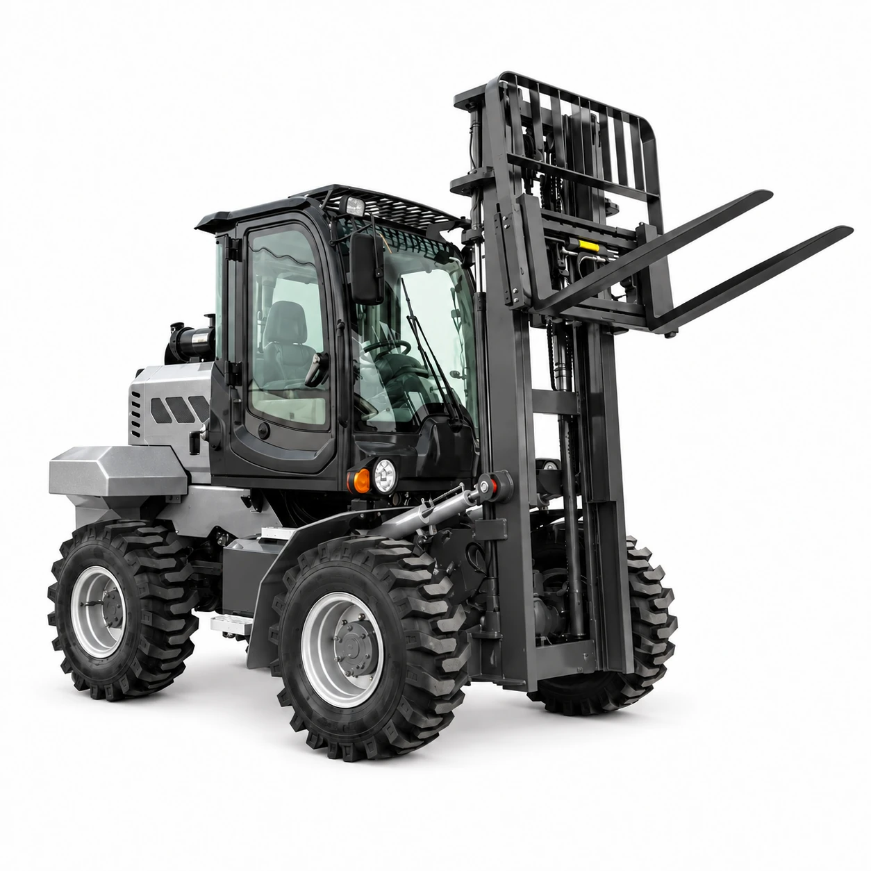 3.5-ton Grey Rough-terrain Forklift