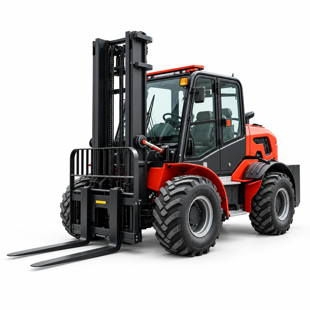 3-ton Red Rough-terrain Forklift 9