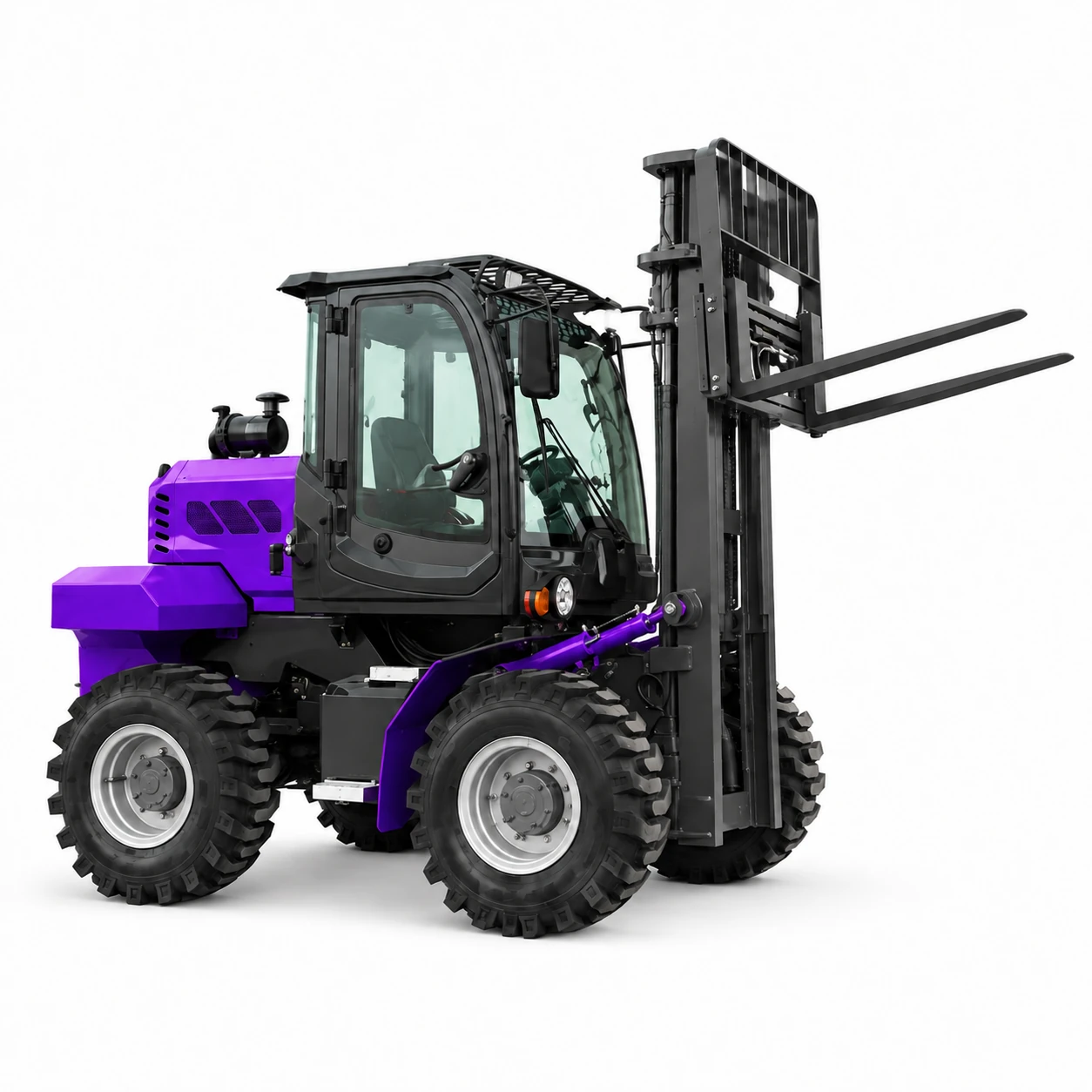 3.5-ton Purple Rough-terrain Forklift 7