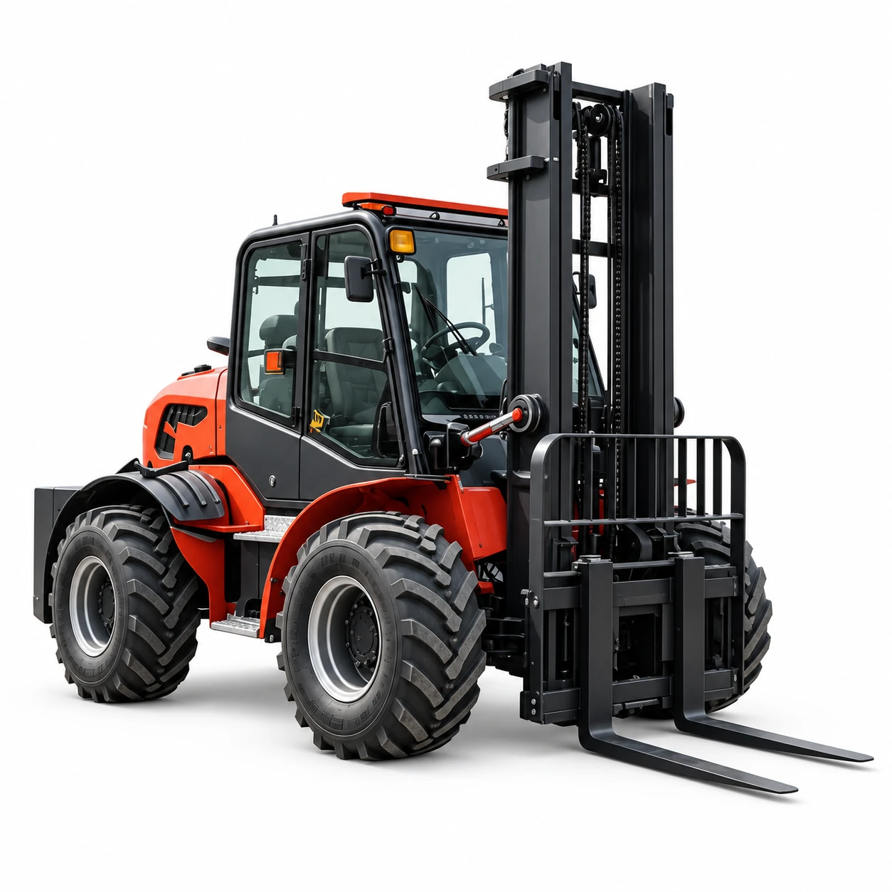 3-ton Red Rough-terrain Forklift 8