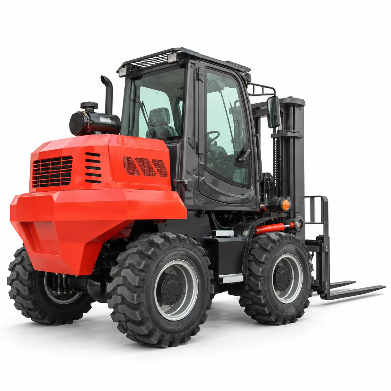 8-ton Red Rough-terrain Forklift 23
