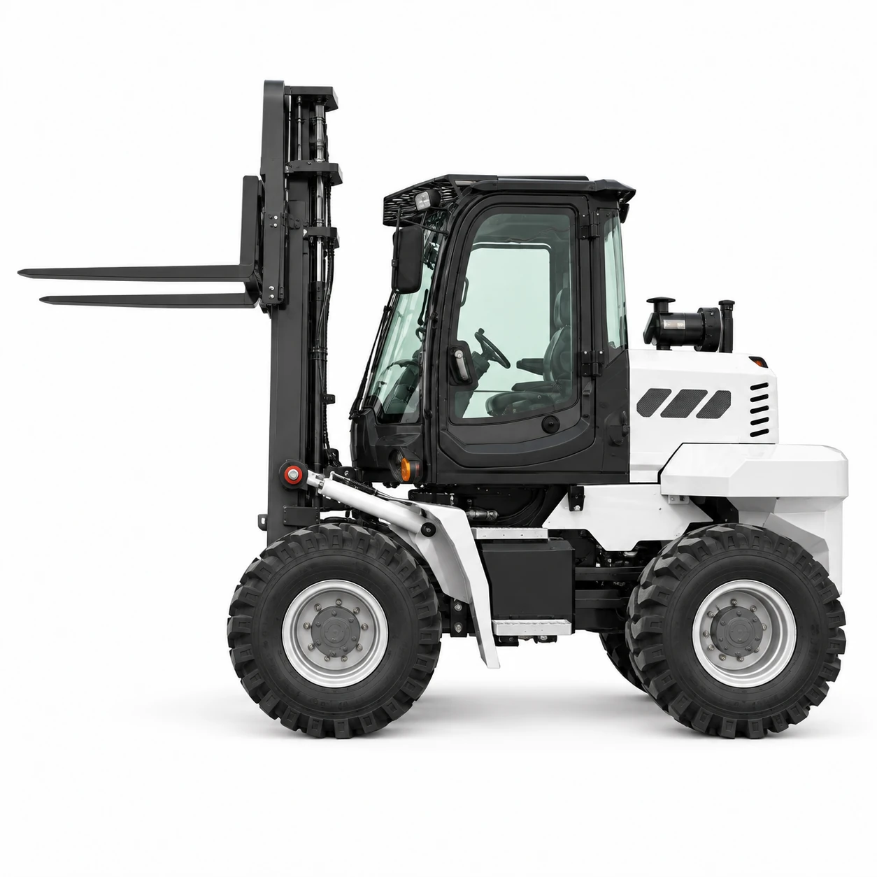 5 Ton 4x4 Rough Terrain Diesel Forklift with Four Wheel Drive for Off Road Material Handling at Factory Price 4